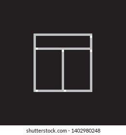 An Illustrated Icon Isolated on a Background - Web Wireframe