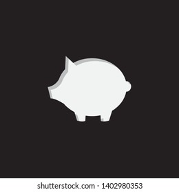 An Illustrated Icon Isolated on a Background - Pig