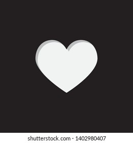 An Illustrated Icon Isolated on a Background - Heart