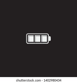 An Illustrated Icon Isolated on a Background - Full Battery