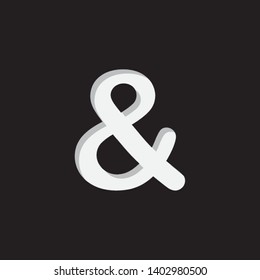 An Illustrated Icon Isolated on a Background - Ampersand