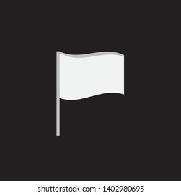 An Illustrated Icon Isolated on a Background - 3D Waving Flag