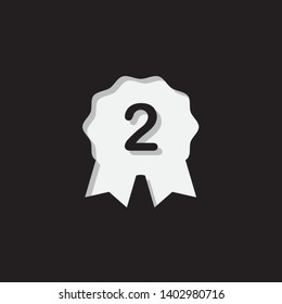 An Illustrated Icon Isolated on a Background - 2nd Place Rosette