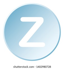 An Illustrated Icon Isolated on a Background - Z