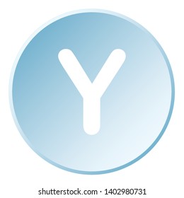 An Illustrated Icon Isolated on a Background - Y
