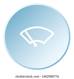 An Illustrated Icon Isolated on a Background - Windscreen Wipers Light