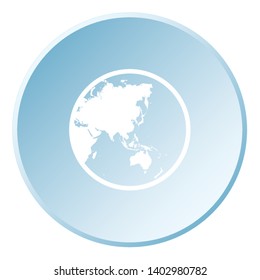 An Illustrated Icon Isolated on a Background - World Asia Oceania