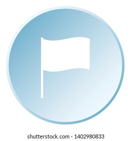 An Illustrated Icon Isolated on a Background - Waving Flag
