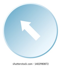 An Illustrated Icon Isolated on a Background - Upper Left Arrow