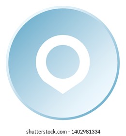 An Illustrated Icon Isolated on a Background - Short Map Pointer Open