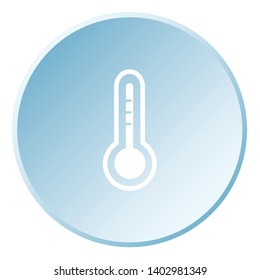 An Illustrated Icon Isolated on a Background - Thermometer