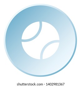 An Illustrated Icon Isolated on a Background - Tennis Ball
