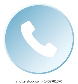 An Illustrated Icon Isolated on a Background - Telephone