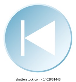 An Illustrated Icon Isolated on a Background - Step Backward