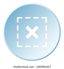 An Illustrated Icon Isolated on a Background - Squared Cross