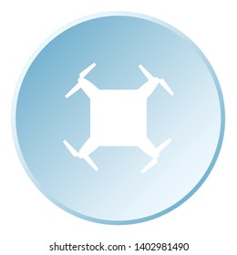 An Illustrated Icon Isolated on a Background - Square Drone