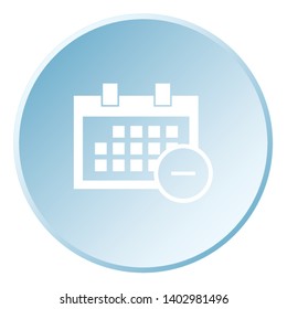 An Illustrated Icon Isolated on a Background - Square Calendar Remove