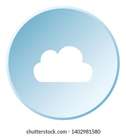 An Illustrated Icon Isolated on a Background - Small Cloud