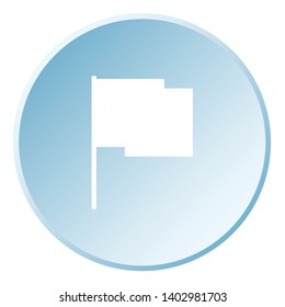 An Illustrated Icon Isolated on a Background - Rectangular Flag Waving