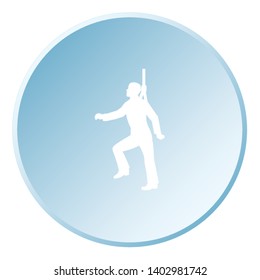 An Illustrated Icon Isolated on a Background - Safety Harness
