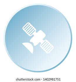 An Illustrated Icon Isolated on a Background - Satellite