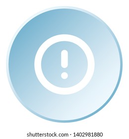 An Illustrated Icon Isolated on a Background - Round Exclamation Mark