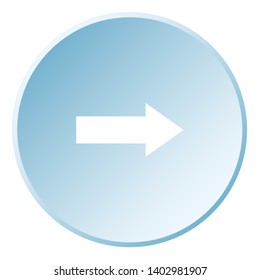 An Illustrated Icon Isolated on a Background - Right Arrow