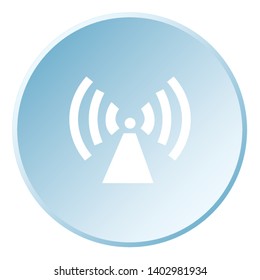 An Illustrated Icon Isolated on a Background - Radio Tower