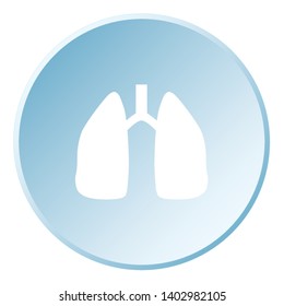 Lungs Icon Vector Web Illustration Easy Stock Vector (Royalty Free ...