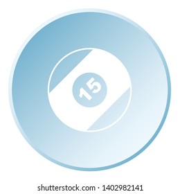 An Illustrated Icon Isolated on a Background - Pool Ball