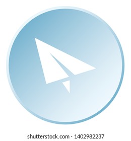 An Illustrated Icon Isolated on a Background - Paper Airplane