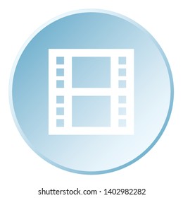 An Illustrated Icon Isolated on a Background - Movie Reel