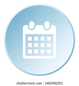 An Illustrated Icon Isolated on a Background - Monthly Calendar