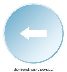 An Illustrated Icon Isolated on a Background - Left Arrow