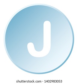 An Illustrated Icon Isolated on a Background - J