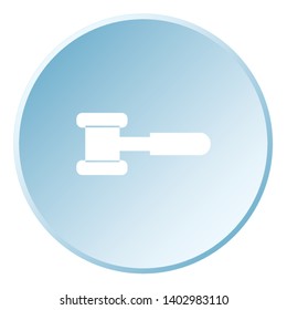 An Illustrated Icon Isolated on a Background - Hammer