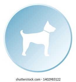 An Illustrated Icon Isolated on a Background - Guard Dog