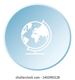 An Illustrated Icon Isolated on a Background - Globe North America South America Europe Asia