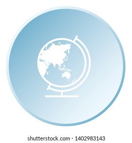 An Illustrated Icon Isolated on a Background - Globe Asia Oceania
