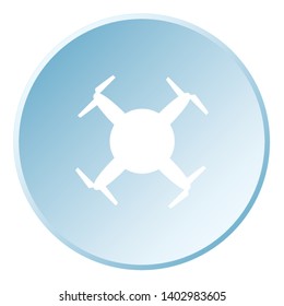 An Illustrated Icon Isolated on a Background - Circular Drone