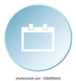 An Illustrated Icon Isolated on a Background - Empty Square Calendar