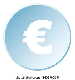 An Illustrated Icon Isolated on a Background - Euro Sign