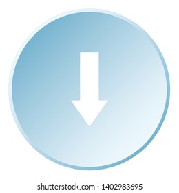 An Illustrated Icon Isolated on a Background - Down Arrow