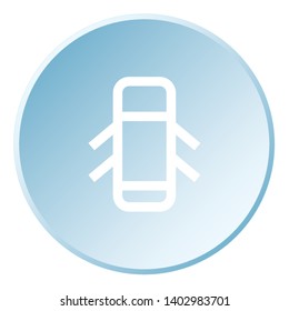 An Illustrated Icon Isolated on a Background - Doors Open
