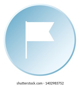 An Illustrated Icon Isolated on a Background - Cut Out Flag