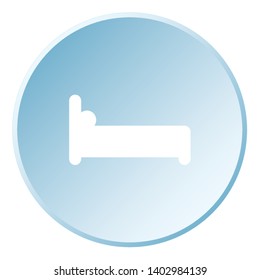 An Illustrated Icon Isolated on a Background - Bed