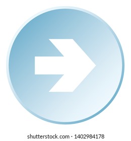 An Illustrated Icon Isolated on a Background - Arrow Right