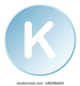Illustrated Icon Isolated on a Background - K