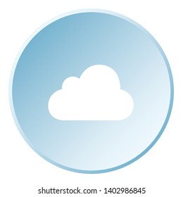 Illustrated Icon Isolated on a Background - Cloud