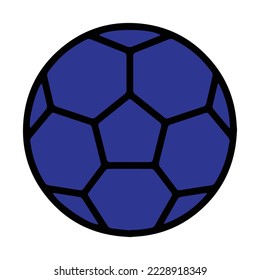 An Illustrated Icon Isolated on a Background - Soccer Ball